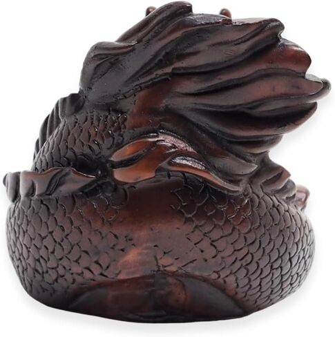 Tiny 3½" High Brown Sitting Grumpy Gorilla Ashtray With Lid - Miniature Hand Made Painted Resin Ape Animals Decorative Figurines Ashtrays Cigarette Holder Home Décor Accents Souvenirs Gifts in Kuwait