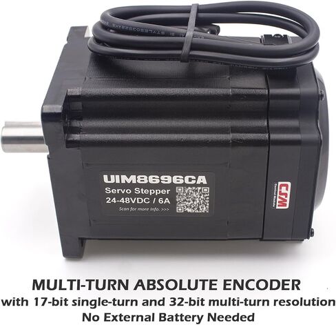 UIROBOT Nema 34 86mm Stepper Motor, Integrated Servo Stepper Smart Motor with Encoder, Driver & Motion Controller, 2000RPM 2-8A 24-36VDC in Saudi Arabia