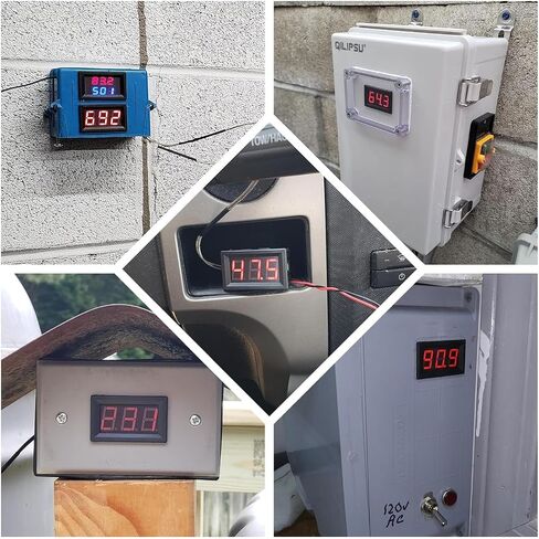 -76-999℉ Green LED Digital high Temperature Precision Thermometer Industrial Thermometer K Type thermocouple M6 Probe DC 12V 24V CAR (Green) in Saudi Arabia