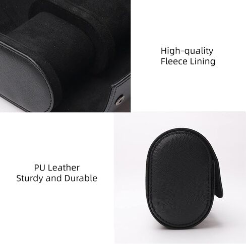 Gipsofila Watch Roll Travel Case 3 slot, PU Leather Watch Rolls Box For Men, Watch Organizer for 3 Watch, Watch Case with Removable Pillows for Watch Storage/Travel in Saudi Arabia