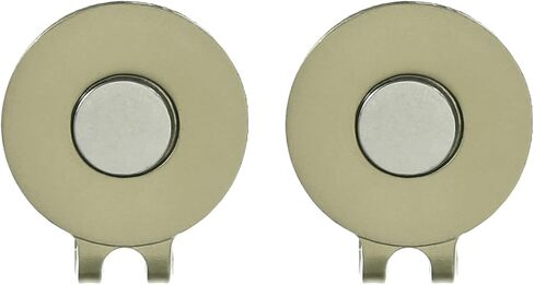 PATIKIL Magnetic Golf Hat Clip, 2 Pack Metal Golf Ball Marker Holder for Golf Caps Gloves, Matte Nickel in Saudi Arabia