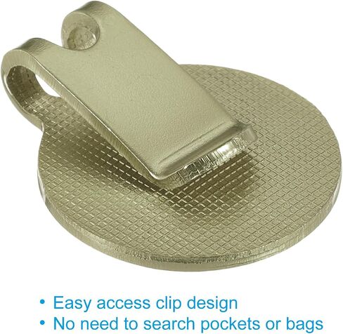 PATIKIL Magnetic Golf Hat Clip, 2 Pack Metal Golf Ball Marker Holder for Golf Caps Gloves, Matte Nickel in Saudi Arabia