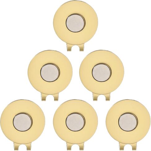 PATIKIL Magnetic Golf Hat Clip, 2 Pack Metal Golf Ball Marker Holder for Golf Caps Gloves, Matte Nickel in Saudi Arabia