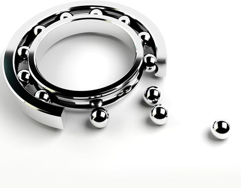 Uxcell 300 قطعة 5 مم 201 كرات تحمل من الفولاذ المقاوم للصدأ G200 دقيقة in Kuwait