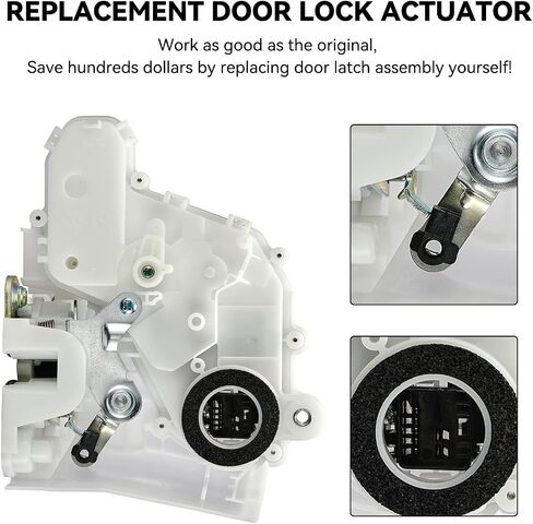 SYERAL Power Door Lock Actuator 72115-S5A-003 72115-S84-A01 Front Right Passenger Side Door Latch Compatible with Honda 1998-2002 Accord, 2001-2005 Civic, 2002-2006 CR-V, 2000-2006 Insight in Saudi Arabia