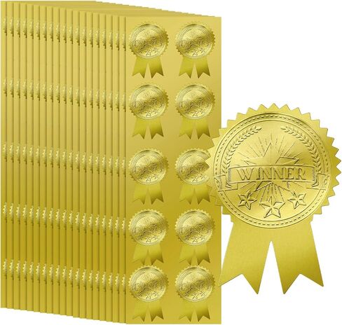 200 قطعة من ختم الشريط المنقوش وختم شهادة رقائق الذهب وختم شهادة الإنجاز وأختام شهادة الشريط وملصقات الشريط المنقوشة وختم المغلف وملصقات جائزة الشهادة الذهبية in Saudi Arabia