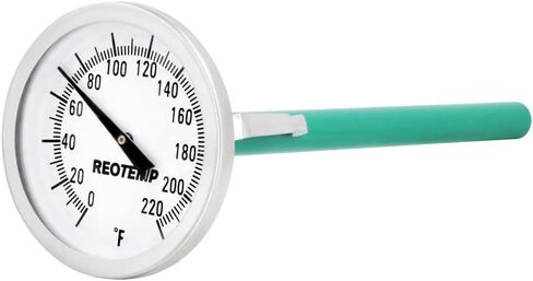 Reotemp K82P-7 ميزان حرارة جيب كبير الحجم سهل القراءة، -10/110 درجة مئوية، قرص 2 بوصة، ساق 5 بوصة، مقاوم للماء in Saudi Arabia
