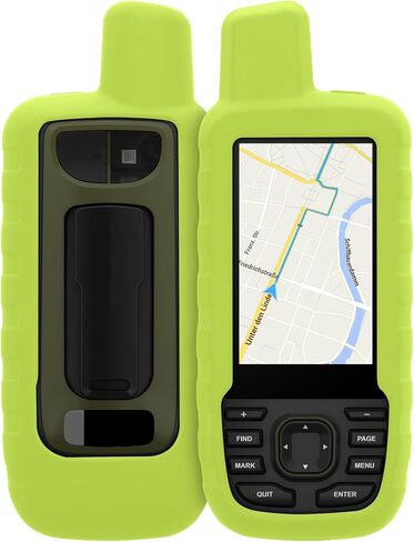 حافظة kwmobile متوافقة مع Garmin GPSMAP 66sr / GPSMAP 67 - نظام الملاحة GPS للهاتف غطاء حماية ناعم من السيليكون - برتقالي in Kuwait