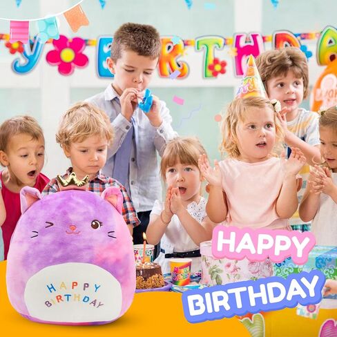 Easfan Pink Flamingo Plush Pillow Cute Stuffed Animal Cuddly Soft Toys Happy Birthday Gifts Plush Pal for Kids Girls Adults, 13-Inch in Kuwait