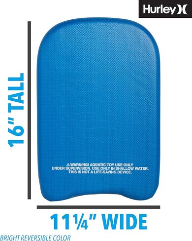 Hurley Swimming Kickboard - Kids Swimming Aid & Training Boogie Board - Learn to Swim Safety Pool Toy for Children (16 Inches) in Saudi Arabia