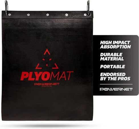 PowerNet Power Plyometric Training Balls and Mat Bundle | Sand-Filled | Increase Velocity | Great for Baseball and Softball | Includes Portable Backstop in Saudi Arabia