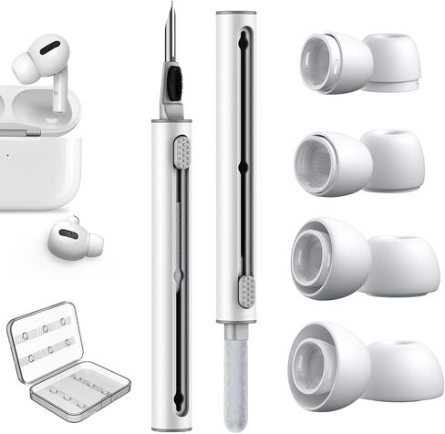 [4 أزواج XS/S/M/L] أطراف أذن Link Dream لأجهزة AirPods Pro 2 (الجيل الثاني) أطراف وسائد أذن من السيليكون مع صندوق تخزين محمول (XS/S/M/L) in Kuwait