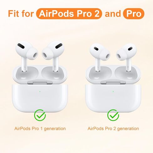 [4 أزواج XS/S/M/L] أطراف أذن Link Dream لأجهزة AirPods Pro 2 (الجيل الثاني) أطراف وسائد أذن من السيليكون مع صندوق تخزين محمول (XS/S/M/L) in Kuwait