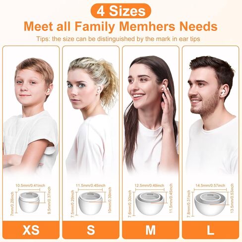 [4 أزواج XS/S/M/L] أطراف أذن Link Dream لأجهزة AirPods Pro 2 (الجيل الثاني) أطراف وسائد أذن من السيليكون مع صندوق تخزين محمول (XS/S/M/L) in Kuwait