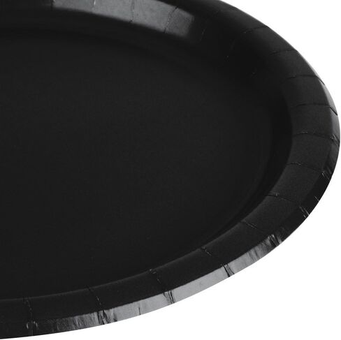 True Navy Round Paper Plates - 10" (20 Pc) - Perfect for Parties, Picnics, & Everyday Meals in Saudi Arabia