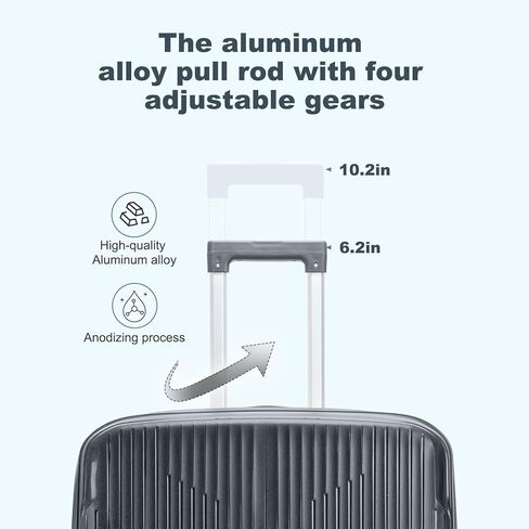 مجموعة أمتعة Nazhura، مجموعة حقائب سفر مكونة من 3 قطع، مقاس 20 بوصة، 24 بوصة، 28 بوصة، مجموعة أمتعة للحمل، مجموعة أمتعة سفر، حقيبة كبيرة بعجلات in Kuwait