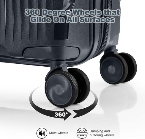 مجموعة أمتعة Nazhura، مجموعة حقائب سفر مكونة من 3 قطع، مقاس 20 بوصة، 24 بوصة، 28 بوصة، مجموعة أمتعة للحمل، مجموعة أمتعة سفر، حقيبة كبيرة بعجلات in Kuwait