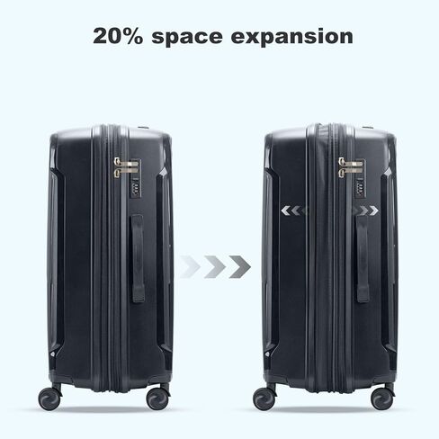 مجموعة أمتعة Nazhura، مجموعة حقائب سفر مكونة من 3 قطع، مقاس 20 بوصة، 24 بوصة، 28 بوصة، مجموعة أمتعة للحمل، مجموعة أمتعة سفر، حقيبة كبيرة بعجلات in Kuwait