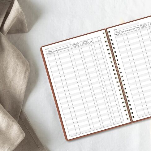 Accounting Ledger Book - Expense Tracker Notebook for Home Budget Tracking - A5 Finance Book - Bill Tracker Notebook for Small Business Bookkeeping - Finance Planner - Expense Ledger Book in Saudi Arabia
