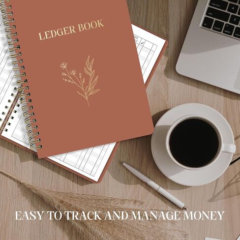 Accounting Ledger Book - Expense Tracker Notebook for Home Budget Tracking - A5 Finance Book - Bill Tracker Notebook for Small Business Bookkeeping - Finance Planner - Expense Ledger Book in Saudi Arabia