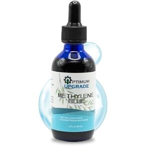 OU Methylene Blue 1% | USP-Grade | Third-Party Tested Brain Health Dietary Supplement | 50ml Glass Dropper Bottle | No Formaldehyde (2 oz) in Saudi Arabia