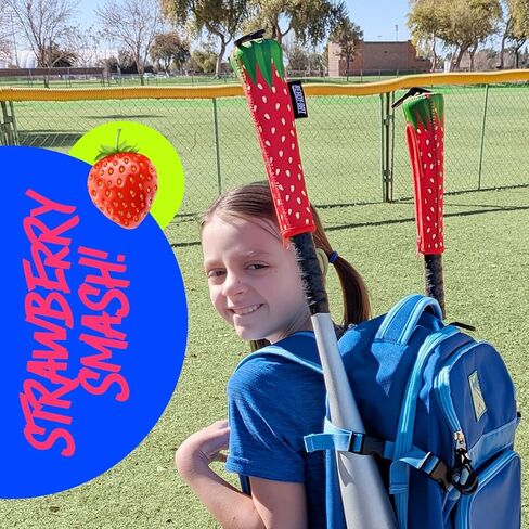 غطاء واقٍ لمقبض مضرب البيسبول والكرة اللينة - متين، واقٍ، وخطاف لتعليق الخفافيش على السياج بتصميمات أنيقة | يناسب الشباب والكبار الخفافيش | النجوم in Kuwait