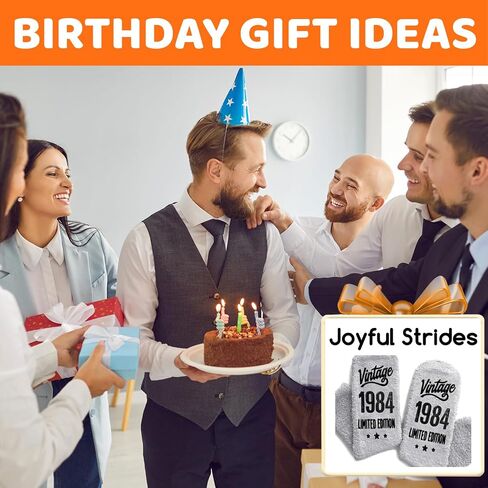 HAPPYPOP 40th Birthday Gifts Ideas for Men - Socks for 40 Year Olds, 1984 Birthday Gifts, Best Gifts for 40 Year Old Middle Aged Man in Saudi Arabia