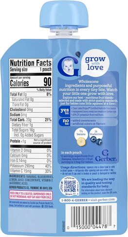Gerber WonderFoods Banana Blueberry, 3.5 Oz Pouch in Saudi Arabia
