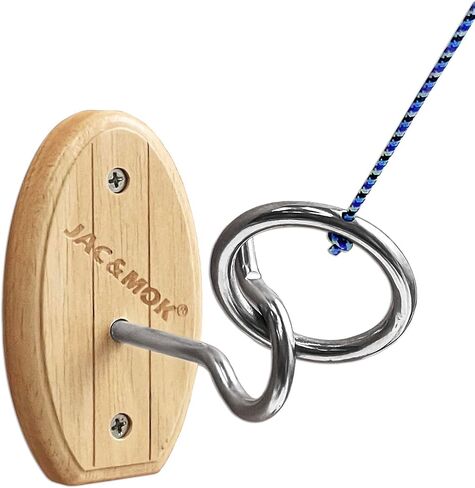 Hook and Ring Toss Game Swing Target Game DIY Kit -Stainless Steel Ring, Polyester Rope and Hardware in Saudi Arabia