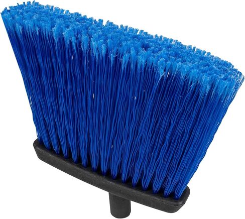 منتجات Carlisle FoodService CFS Duo-Sweep مكنسة الحطام البلاستيكية الكبيرة بمقبض، 48 بوصة، أزرق in Kuwait