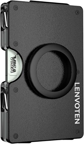 Lenvoten Credit Card Holder & Money Clip Wallets for Men-Slim RFID Blocking Men's Wallet Business Card Holder Mens Gifts Ideas (Carbon Fiber) in Saudi Arabia