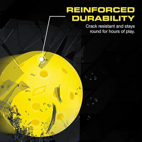 CORE Pickleball Balls for Professionals and All Levels of Play | USA Pickleball Approved Durable Outdoor Pickleball Balls with 40 Holes in Saudi Arabia