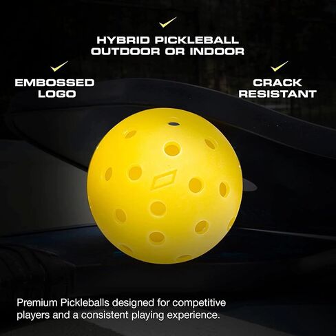 CORE Pickleball Balls for Professionals and All Levels of Play | USA Pickleball Approved Durable Outdoor Pickleball Balls with 40 Holes in Saudi Arabia
