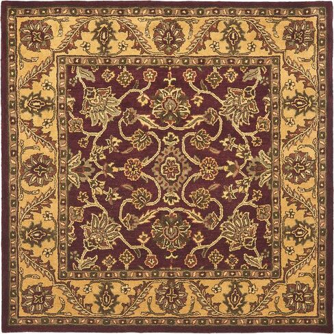 مجموعة SAFAVIEH Golden Jaipur مقاس 2'3" x 12' أخضر / صدئ GJ250A سجادة عداء تقليدية مصنوعة يدويًا من الصوف الفاخر in Saudi Arabia
