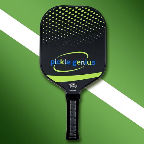 Pickleball Paddles by Pickle Genius - USAPA Approved 100% Raw Carbon Fiber Pickleball Paddle - Built-in State of The Art Technology for a Smart Combination of Power and Control - for All Levels in Saudi Arabia
