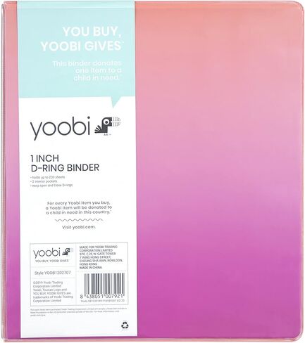 مجموعة مجلدات يوبي مقاس 1 بوصة - مجلدات ذات 3 حلقات مع جيبين - مثالية للمدرسة أو المكتب - تحمل ما يصل إلى 220 ورقة - 4 عبوات - فلامنغو in Kuwait