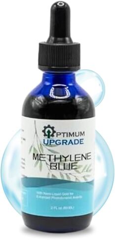 OU Methylene Blue 1% | USP-Grade | Third-Party Tested Brain Health Dietary Supplement | 50ml Glass Dropper Bottle | No Formaldehyde (2 oz) in Saudi Arabia