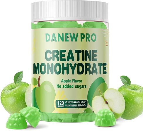 DANEW PRO Creatine Monohydrate Gummies 5000mg for Men & Women, Chewables Creatine Monohydrate Supplement(120 Count)-Blueberry Flavor in Saudi Arabia