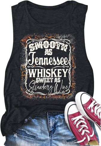 Women Country Music Sleeveless Tank Tops Funny Letter Vacation Tanks Summer Casual Beach Holiday Shirt in Saudi Arabia