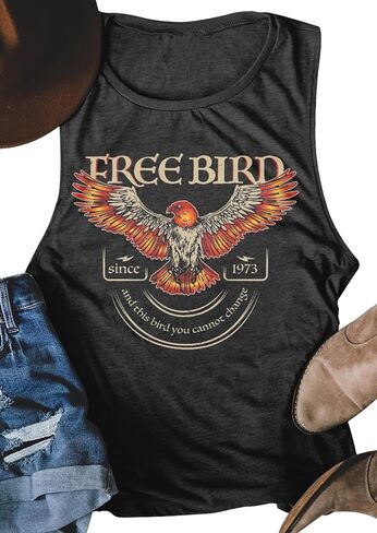 Women Country Music Sleeveless Tank Tops Funny Letter Vacation Tanks Summer Casual Beach Holiday Shirt in Saudi Arabia