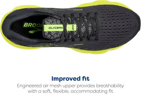 Brooks Men's Glycerin 20 Neutral Running Shoe - Grey/Chili Oil/Orange - 9 Medium in Saudi Arabia