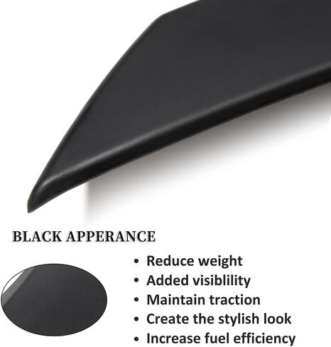 SCITOO Black ABS Rear Trunk Spoiler Wing Replacement fit for2008-2017 for Mitsubishi Lancer EVO 10 in Saudi Arabia