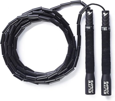 Freestyle Beaded Jump Rope for Cardio Training - Workout Jump Rope with Unbreakable Long Handles and Shatterproof Beads - Designed for Beginners or Pros - Ideal Fitness in Saudi Arabia