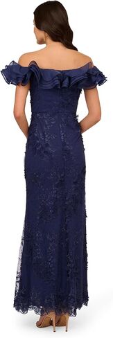 Adrianna Papell Women's Floral Ruffle Gown in Kuwait