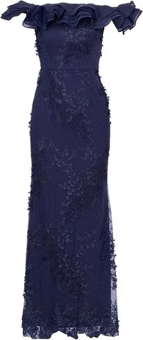 Adrianna Papell Women's Floral Ruffle Gown in Kuwait