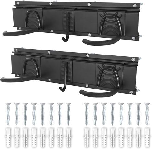 HIGHRAZON Bike Wall Mount, Pedal Mount Bike Rack for Garage, Bike Storage Hanger Bicycle, Heavy Duty Bike Hooks with Rubber Pad for Wall, Max 150LB, 3 Set in Kuwait