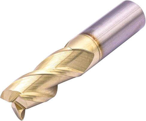 BestParts High Performance Solid Carbide End Mill for Aluminum - ZRN Coated, 37 Degree Helix, 3 Flute, HRC55, 3/16" Cutting and Shank Diameter, 5/8" Length of Cut, 2" Overall Length, Square End in Saudi Arabia