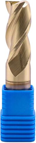 BestParts High Performance Solid Carbide End Mill for Aluminum - ZRN Coated, 37 Degree Helix, 3 Flute, HRC55, 3/16" Cutting and Shank Diameter, 5/8" Length of Cut, 2" Overall Length, Square End in Saudi Arabia