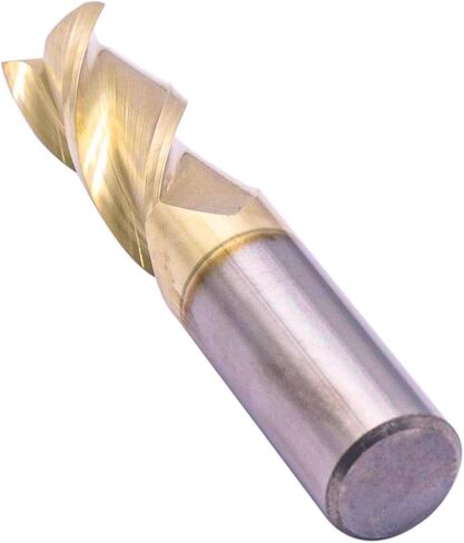 BestParts High Performance Solid Carbide End Mill for Aluminum - ZRN Coated, 37 Degree Helix, 3 Flute, HRC55, 3/16" Cutting and Shank Diameter, 5/8" Length of Cut, 2" Overall Length, Square End in Saudi Arabia