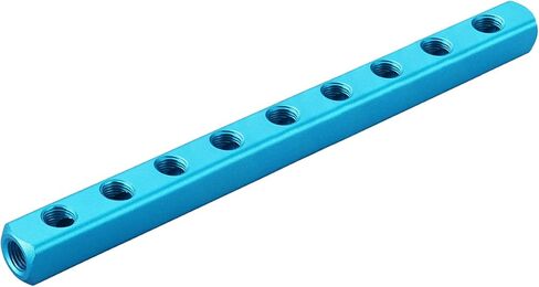 Baomain كتلة متعددة هوائي 6 طريقة 9 ميناء 1/4 "PT منافذ مترابطة اتصال سريع خرطوم الهواء مضمنة in Kuwait